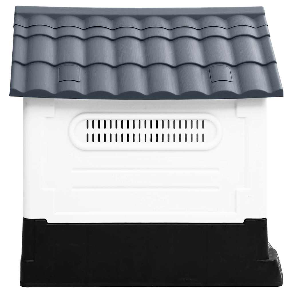 152228 vidaXL Dog House Grey 57x68x66 cm Polypropylene