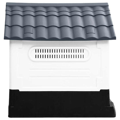 152228 vidaXL Dog House Grey 57x68x66 cm Polypropylene