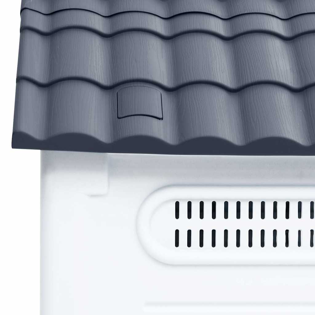 152228 vidaXL Dog House Grey 57x68x66 cm Polypropylene