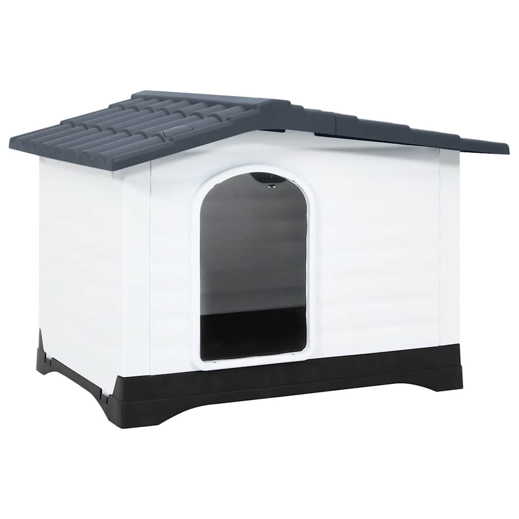 Dog House Grey 35.6x26.8x26.0" Polypropylene