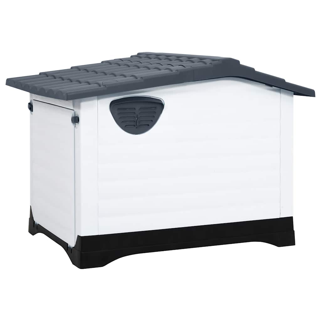 Dog House Grey 35.6x26.8x26.0" Polypropylene