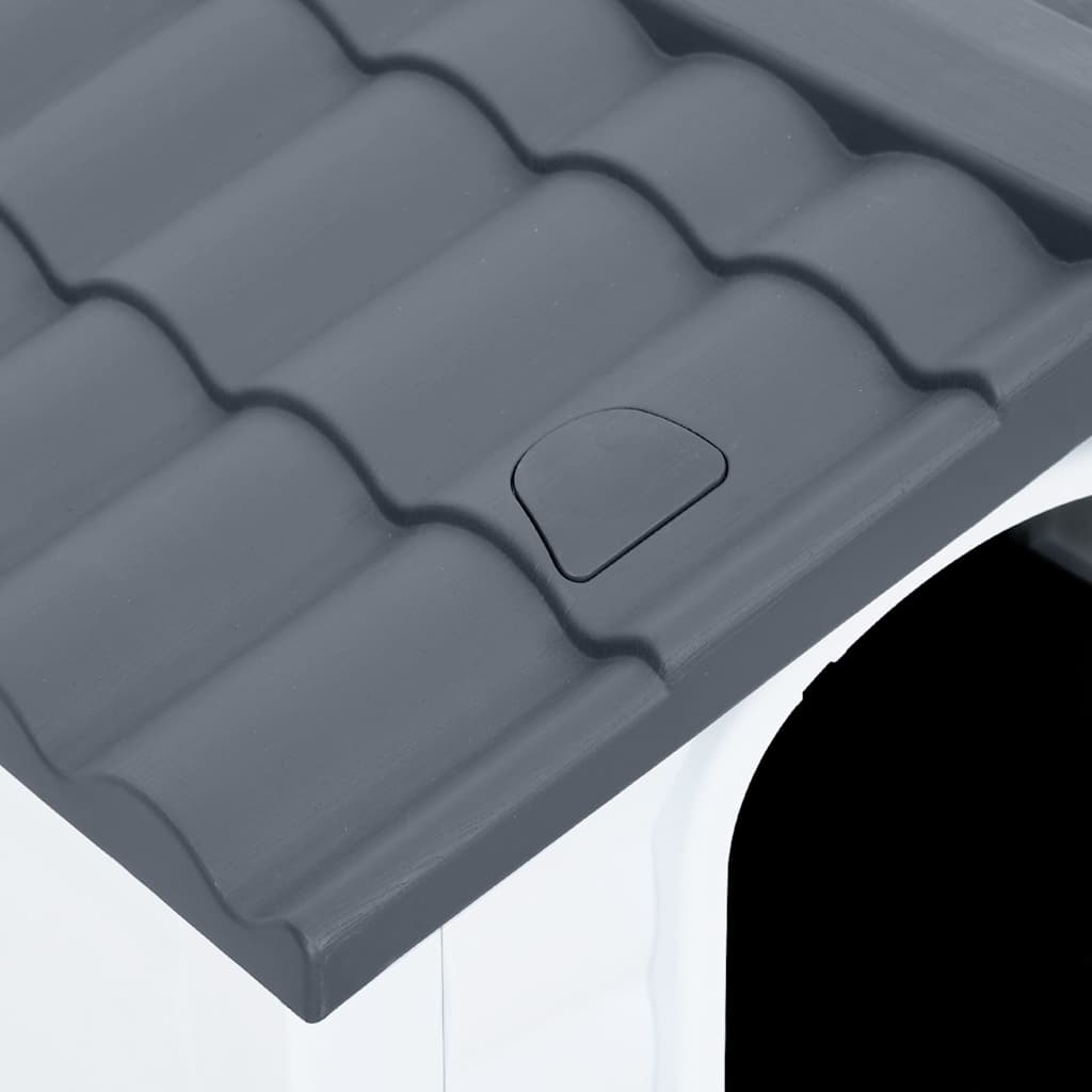Dog House Grey 35.6x26.8x26.0" Polypropylene