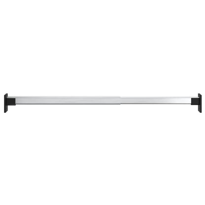 Telescopic Wardrobe Rails 4 pcs Silver 58-100 cm