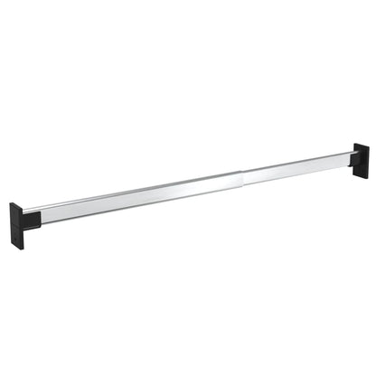 Telescopic Wardrobe Rails 4 pcs Silver 58-100 cm