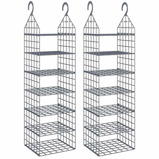 Hanging Closet Organiser | Grey | PP (Polypropylene), PE (Polyethylene)