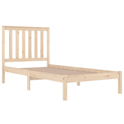 Bed Frame | Natural Pine | Solid Pine Wood | Small Single | Durable