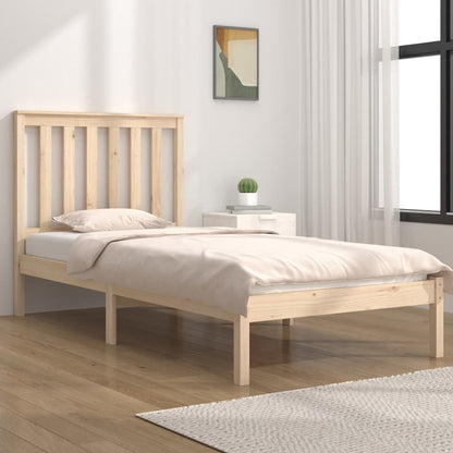 Bed Frame | Natural Pine | Solid Pine Wood | Small Single | Durable