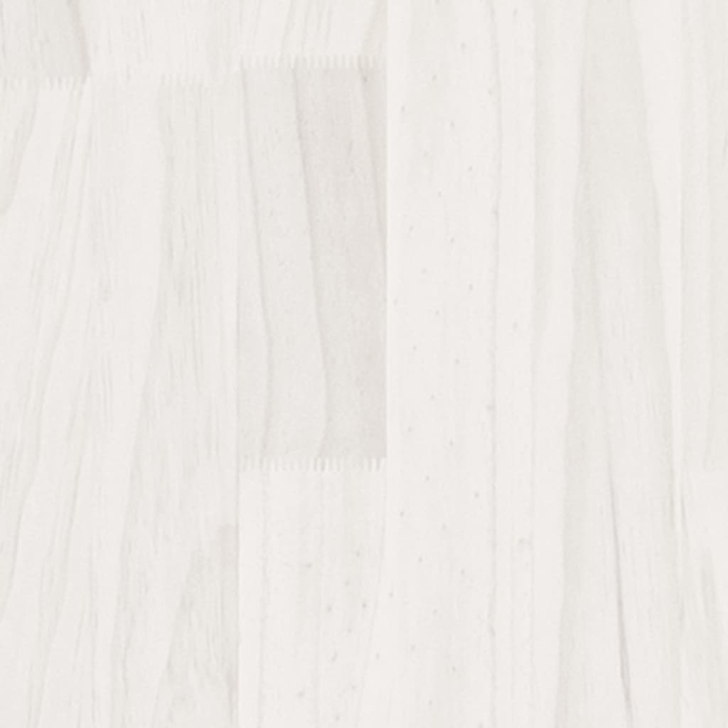 Bed Frame | White | Solid pine wood | 160 x 200 cm | Durable | Bed Frame