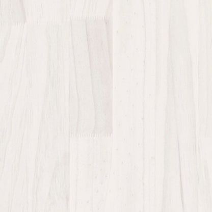 3104064 vidaXL Bed Frame without Mattress White Solid Wood 140x200 cm (810018+818671)