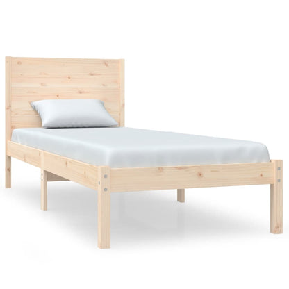 Bed Frame | Natural Wood | Solid pine wood | Small Single | Durable