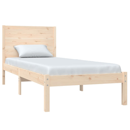 Bed Frame | Natural Wood | Solid pine wood | Small Single | Durable