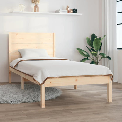 Bed Frame | Natural Wood | Solid pine wood | Small Single | Durable