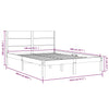 Bed Frame without Mattress White 140x200 cm Solid Wood Pine