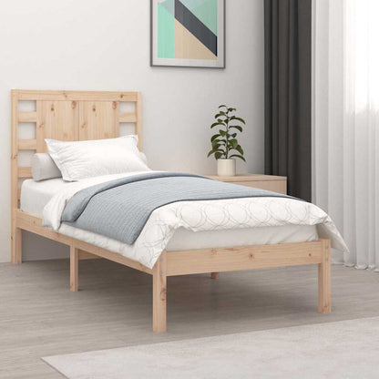 Bed Frame without Mattress 90x190 cm Single Solid Wood