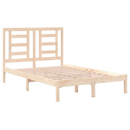 Bed Frame without Mattress 120x200 cm Solid Wood Pine