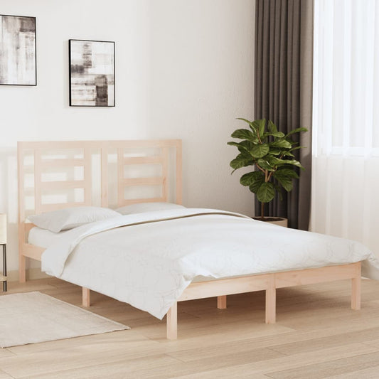 Bed Frame | Natural Pine | Solid Pine Wood | Double | Durable | Bed Frame