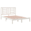 Bed Frame without Mattress White 140x200 cm Solid Wood Pine