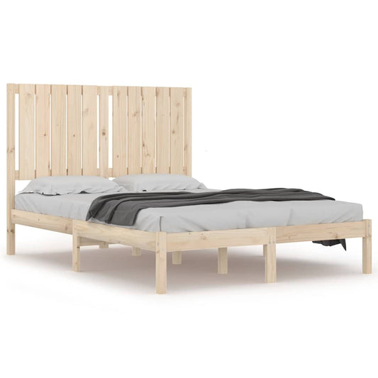 Bed Frame without Mattress 120x200 cm Solid Wood Pine