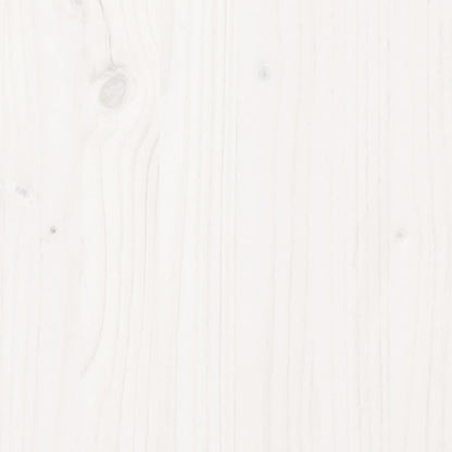 Bed Frame without Mattress White 200x200 cm Solid Wood Pine