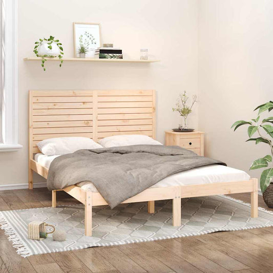 Bed Frame without Mattress 140x200 cm Solid Wood