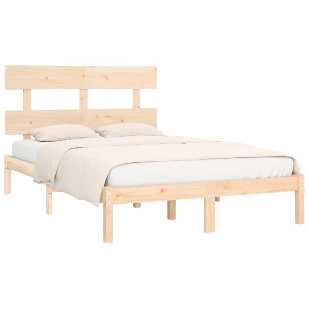 Bed Frame | Natural Pine | Solid Pine Wood | Double | Durable | Bed Frame