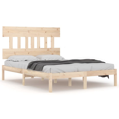 Bed Frame without Mattress 120x190 cm Small Double Solid Wood