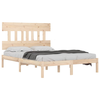 Bed Frame without Mattress 120x190 cm Small Double Solid Wood