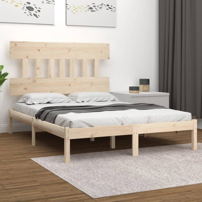 Bed Frame without Mattress 120x190 cm Small Double Solid Wood