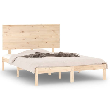 Bed Frame without Mattress 120x190 cm Small Double Solid Wood