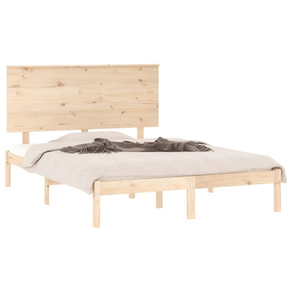 Bed Frame without Mattress 120x190 cm Small Double Solid Wood