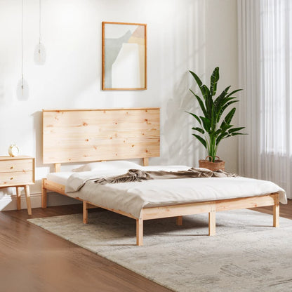 Bed Frame without Mattress 120x190 cm Small Double Solid Wood