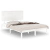 Bed Frame without Mattress White 140x200 cm Solid Wood Pine