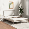 Bed Frame without Mattress White 140x200 cm Solid Wood Pine