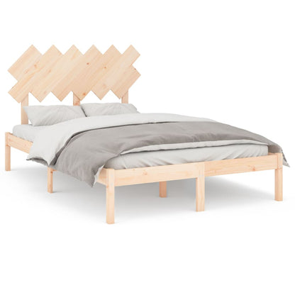 Bed Frame without Mattress 120x190 cm Small Double Solid Wood