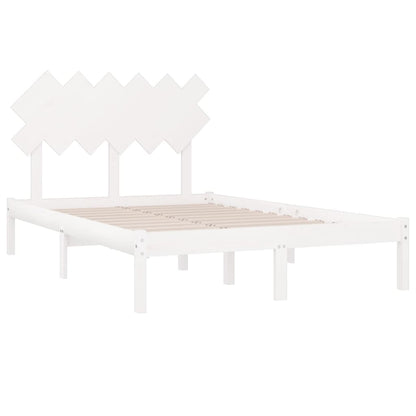 Bed Frame | White | Solid pine wood, Plywood | Single | Durable