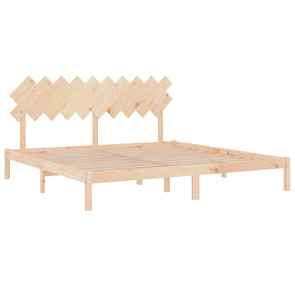 Bed Frame without Mattress 200x200 cm Solid Wood