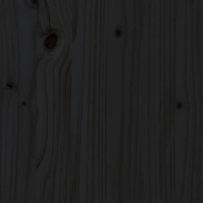 Bed Frame | Black | Solid Pinewood | Double | Durable | Bed Frame