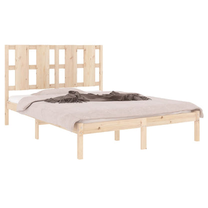 Bed Frame | Natural Pine | Solid Pine Wood | Double | Durable | Bed Frame