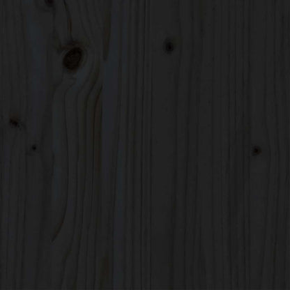 Bed Frame | Black | Solid pine wood, Plywood | 140 x 190 cm