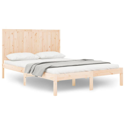 Bed Frame without Mattress 120x190 cm Small Double Solid Wood Pine