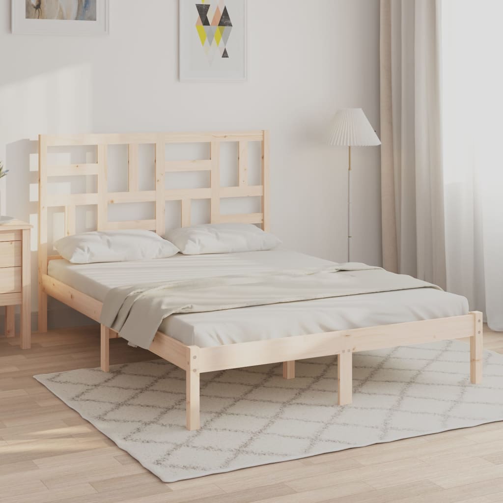 Bed Frame | Natural Pine | Solid pine wood | Double | Durable | Bed Frame