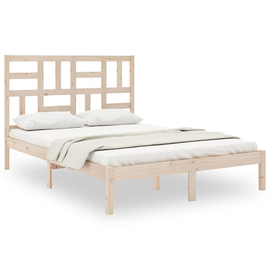 Bed Frame without Mattress Solid Wood 140x200 cm
