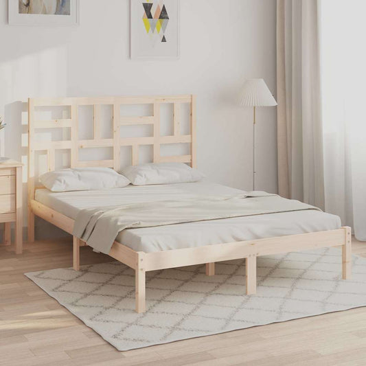 Bed Frame without Mattress Solid Wood 140x200 cm