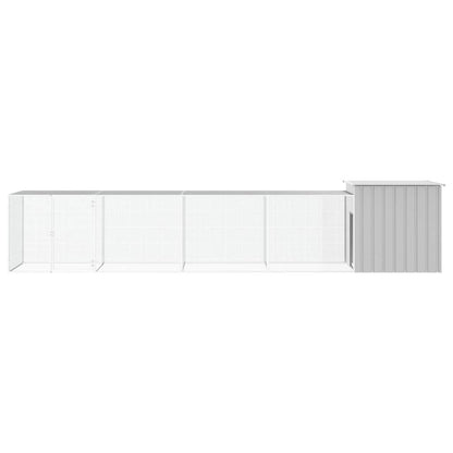 Chicken Cage Grey 500x91x100 cm Galvanised Steel