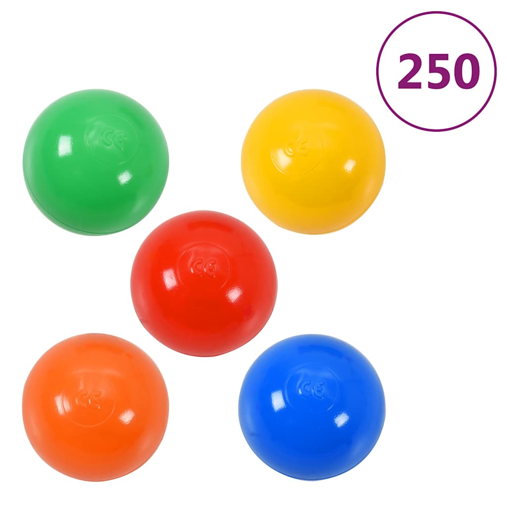 Children Play Tent with 250 Balls Multicolour 255x80x100 cm