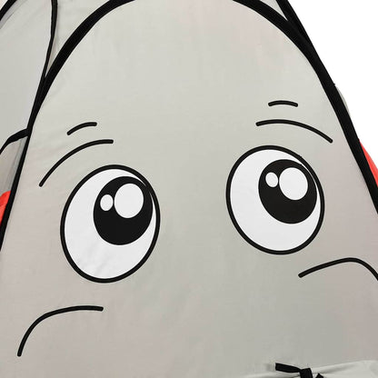 Elephant Children Play Tent with 250 Balls Grey 174x86x101 cm