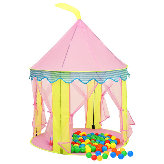 Children Play Tent with 250 Balls Pink 100x100x127 cm