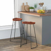 Gavin Bar Stools 2 pcs 50x40x78 cm Solid Wood Mango