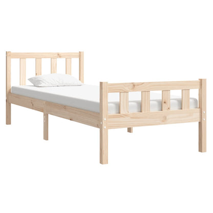 Bed Frame without Mattress Solid Wood Single