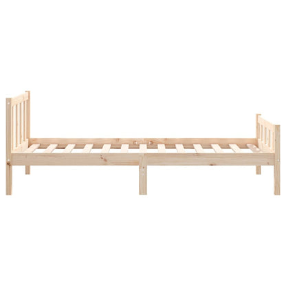 Bed Frame without Mattress Solid Wood Single
